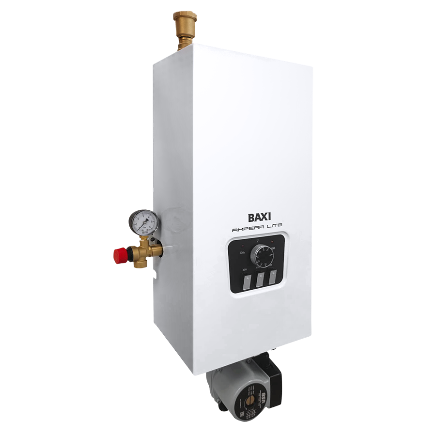 ОСНОВНЫЕ КОМПОНЕНТЫ

	Основной теплообменник
	Силовые реле
	Блок нагревательных элементов
	Трехскоростной циркуляционный насос
	Панель управления
	Колодка подключения ТЭНов c автоматическим&nbsp;расцепителем
	Трубки подачи теплоносителя
	Трубка возврата теплоносителя в котёл
 Модель AMPERA Lite 6