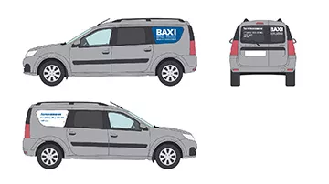 Оклейка автомобиля, вариант 2