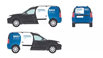 Оклейка фургона, вариант 2