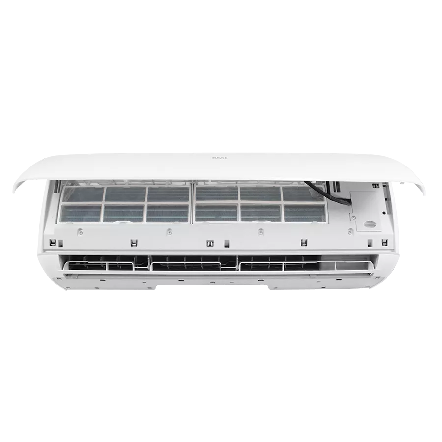 ВНУТРЕННИЙ БЛОК

	Двойной регулятор обдува изменяет направление обдува в вертикальной плоскости;
	Горизонтальные жалюзи выполнены в форме листа. Меняют направление потока в горизонтальной плоскости;
	Новый аэродинамический профиль крыльчатки с увеличенной мощностью воздушного потока;
	Самодиагностика и отображение кодов неисправностей; 
	Вывод конденсата в любую сторону;
	Запатентованная система со съёмной нижней панелью сводит к минимуму ошибки при монтаже внутреннего блока и снижает трудозатраты;
        USB разъем для подключения Wi-Fi модуля;
        Металлический противопожарный кожух платы управления;
        Антикоррозийное покрытие теплообменника;
        Защита от перепадов напряжения;
	Скрытый дисплей.
 Модель ALTA 12