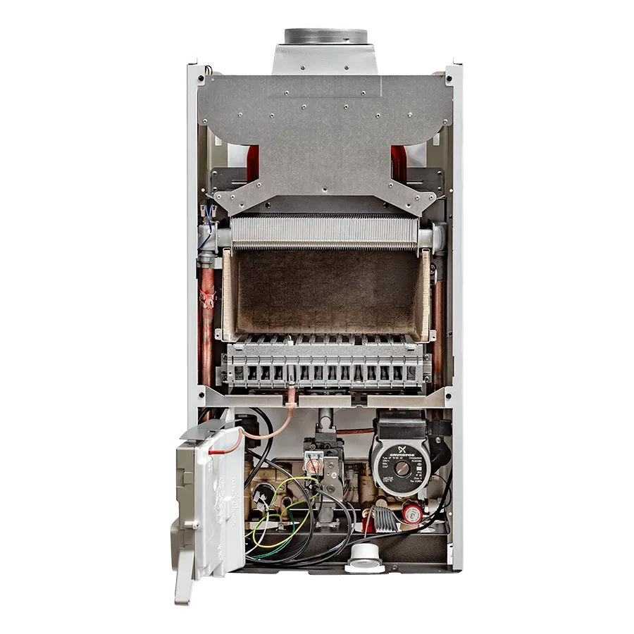 ТЕМПЕРАТУРНЫЙ КОНТРОЛЬ

	Два диапазона регулирования температуры в&nbsp;системе отопления: 30-85°С и&nbsp;30-45°С (режим «теплые полы»);
	Встроенная погодозависимая автоматика (возможность подключения датчика уличной температуры);
	Регулирование и автоматическое поддержание заданной температуры в контурах отопления и ГВС; 
	Цифровая индикация температуры; 
	Возможность подключения комнатного термостата и программируемого таймера.
 Модель ECO Four 1.14