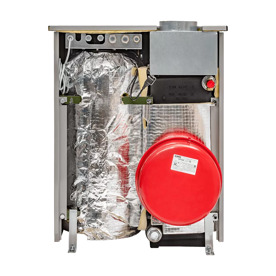 УСТРОЙСТВА КОНТРОЛЯ И БЕЗОПАСНОСТИ

	Электронная система самодиагностики;
	Ионизационный контроль пламени;
	Защитный термостат от перегрева воды в первичном теплообменнике;
	Датчик тяги для контроля за безопасным удалением продуктов сгорания (пневмореле — для моделей с закрытой камерой сгорания, термостат — для моделей с открытой камерой);
	Система защиты от блокировки насоса (включается автоматически каждые 24ч.);
	Предохранительный клапан в контуре отопления  на 3 бар (кроме моделей iN);
	Предохранительный клапан в контуре ГВС на 8 бар (модели со встроенным бойлером);
	Система защиты от замерзания в контуре отопления и бойлере;
 Модель SLIM 2.300 Fi